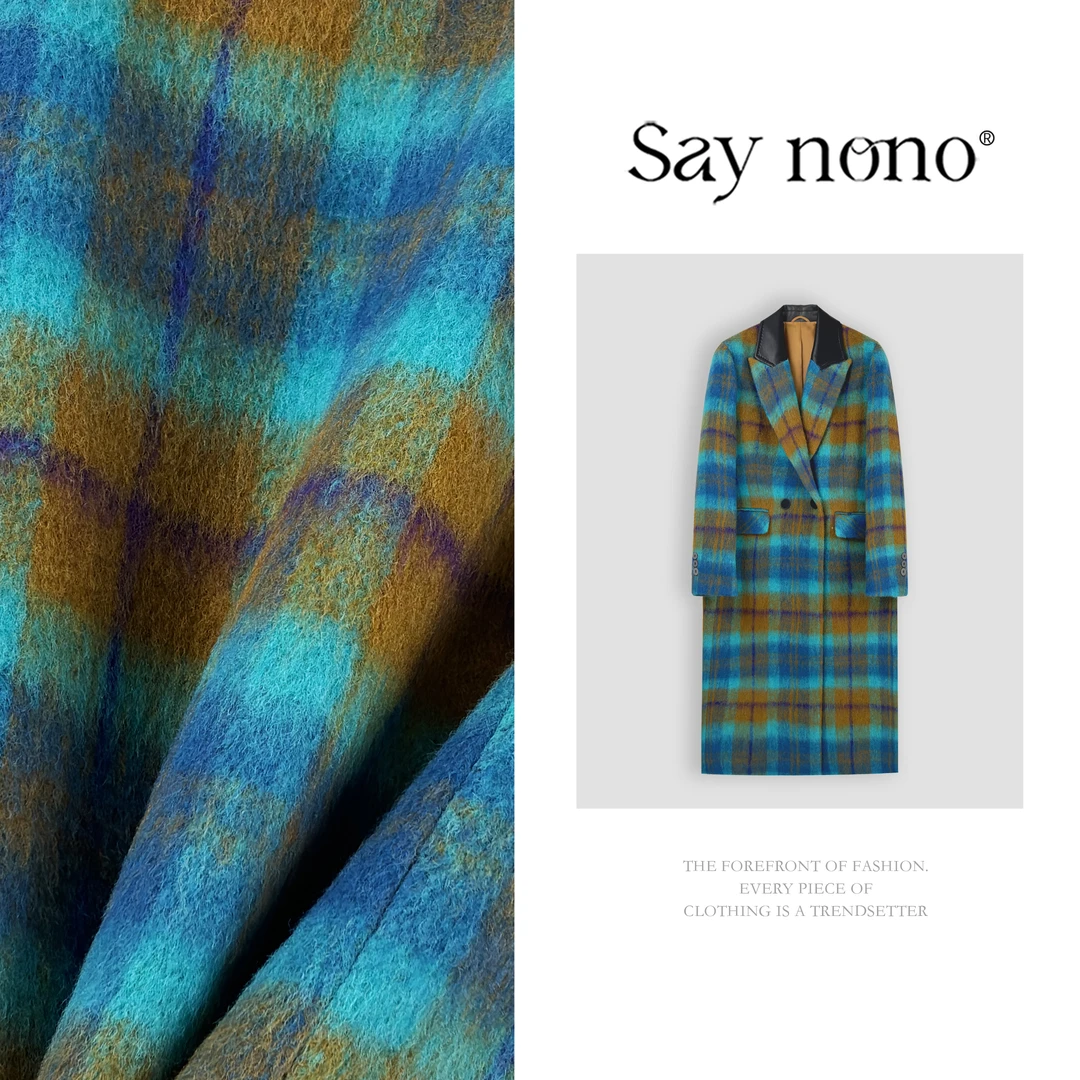 懒猫nono│Saynono 韩版时尚气质高级感简约休闲格纹外套GH0926XY