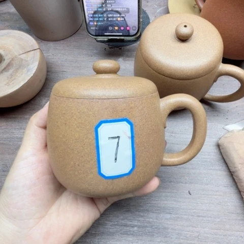 茶杯紫砂（****?扳手工盖