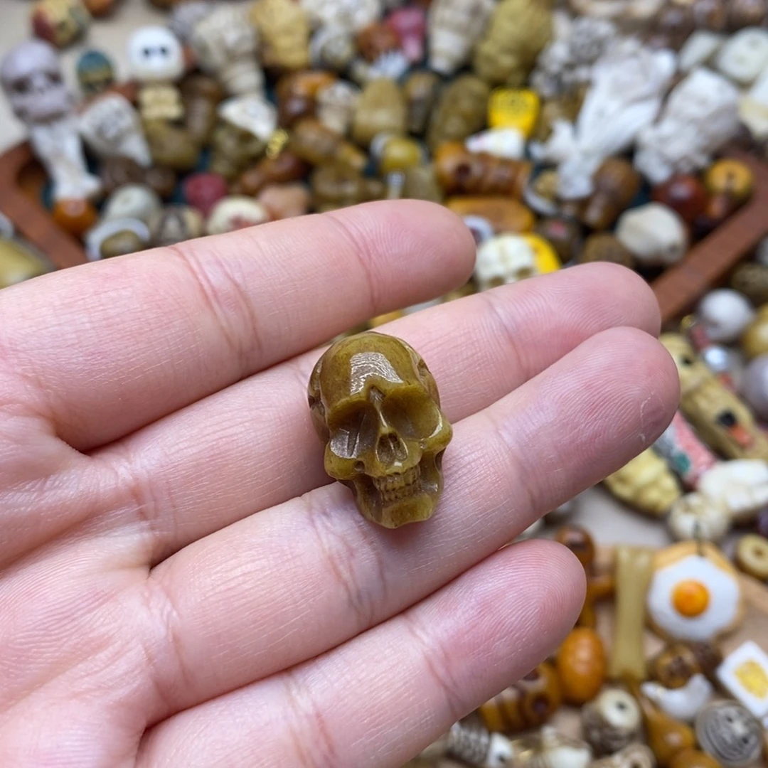 其他驼骨14毫米骷髅配饰