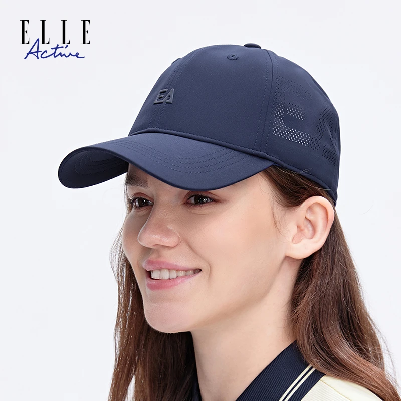 ELLE Active休闲百搭棒球帽女显脸小鸭舌帽子时尚户外运动遮阳帽