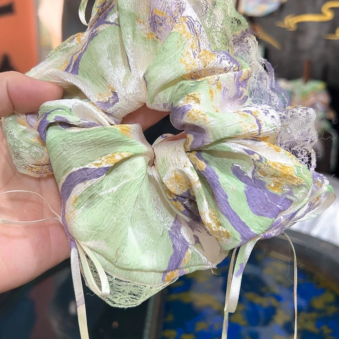 351蕾丝发圈莫奈