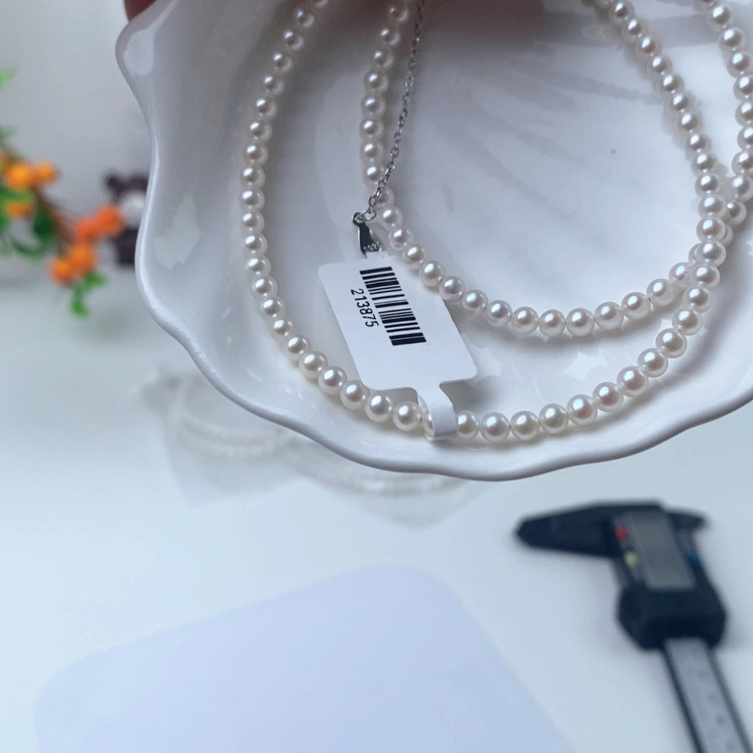 银S925镶嵌淡水珍珠项链213875