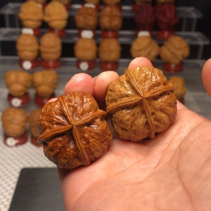 把件文玩核桃8鸿运四棱