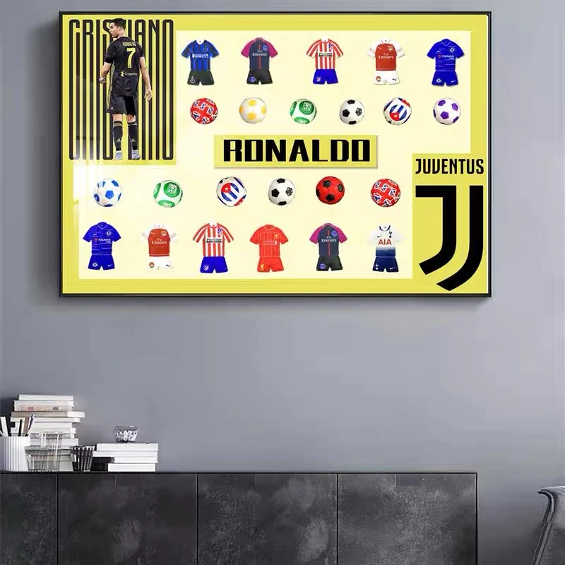 DF41实物画罗球衣实物装饰画送男友礼物纪念挂画卧室壁画