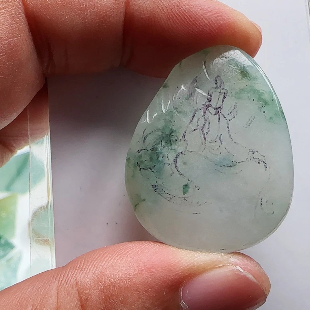 定制翡翠未镶嵌翡翠包工