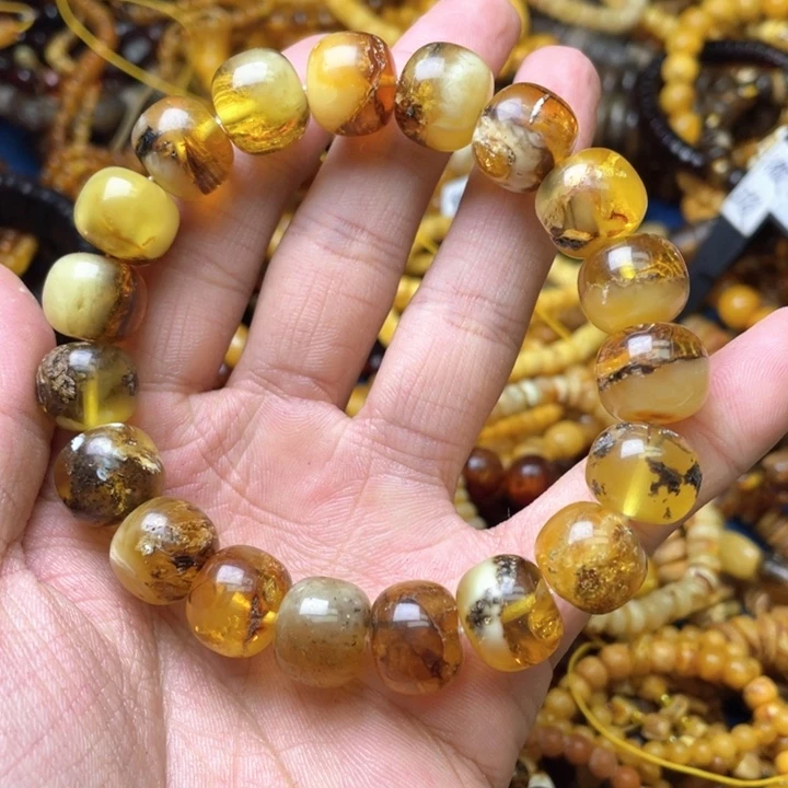 琥珀未镶嵌珠宝奇石