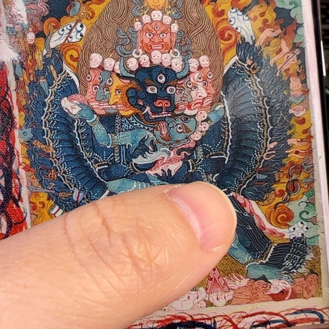 阿***～吊坠大威德金刚唐卡绘画作品