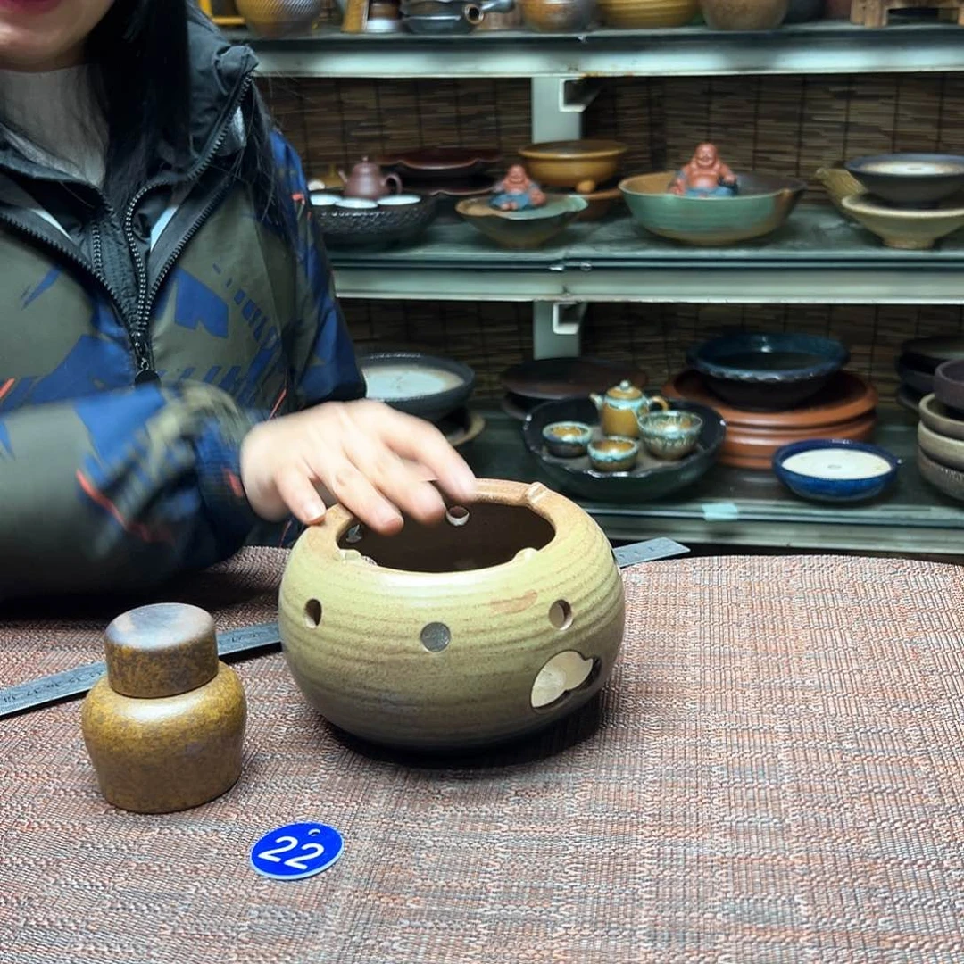 紫砂紫砂粗陶手工茶具22