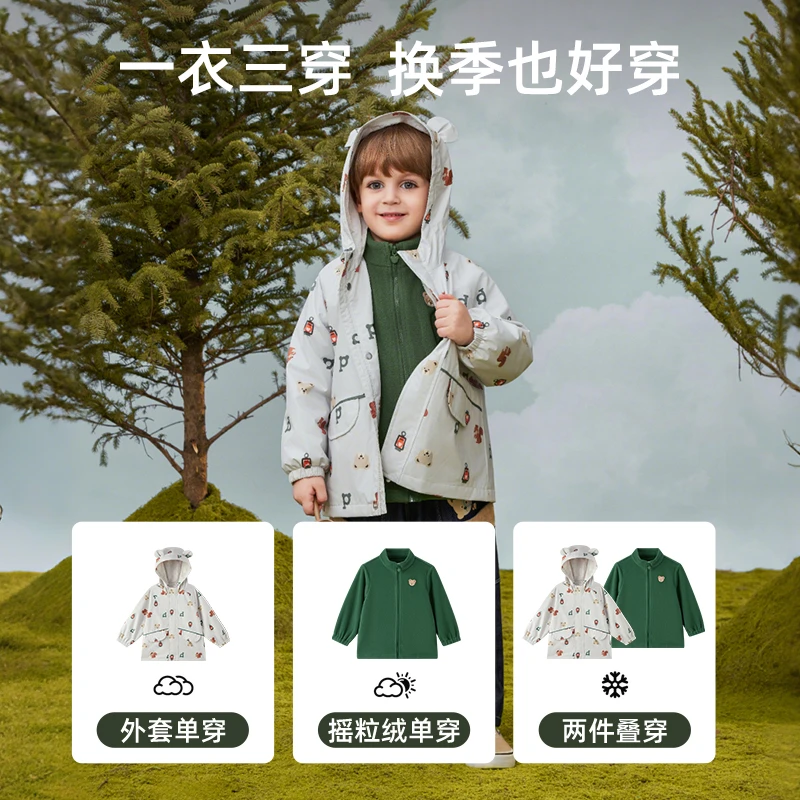 【三防抗静电】25秋冬新款男女宝宝户外外套PCJAF4991E