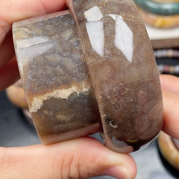 硅化玉手镯未镶嵌55.5