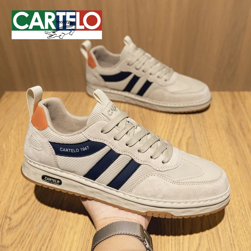 卡帝乐鳄鱼男鞋2025冬季新款百搭德训阿甘鞋网面透气运动休闲板鞋