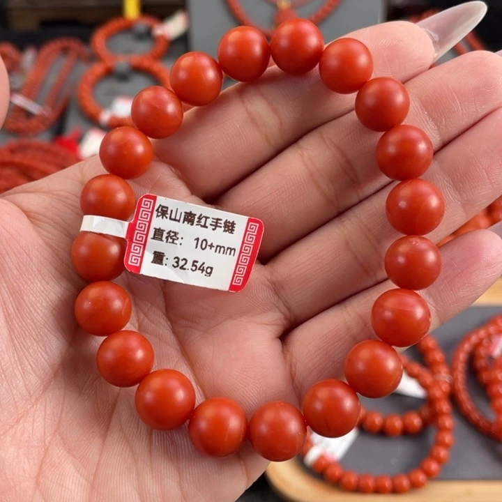 南红玛瑙未镶嵌手链保山南红单圈