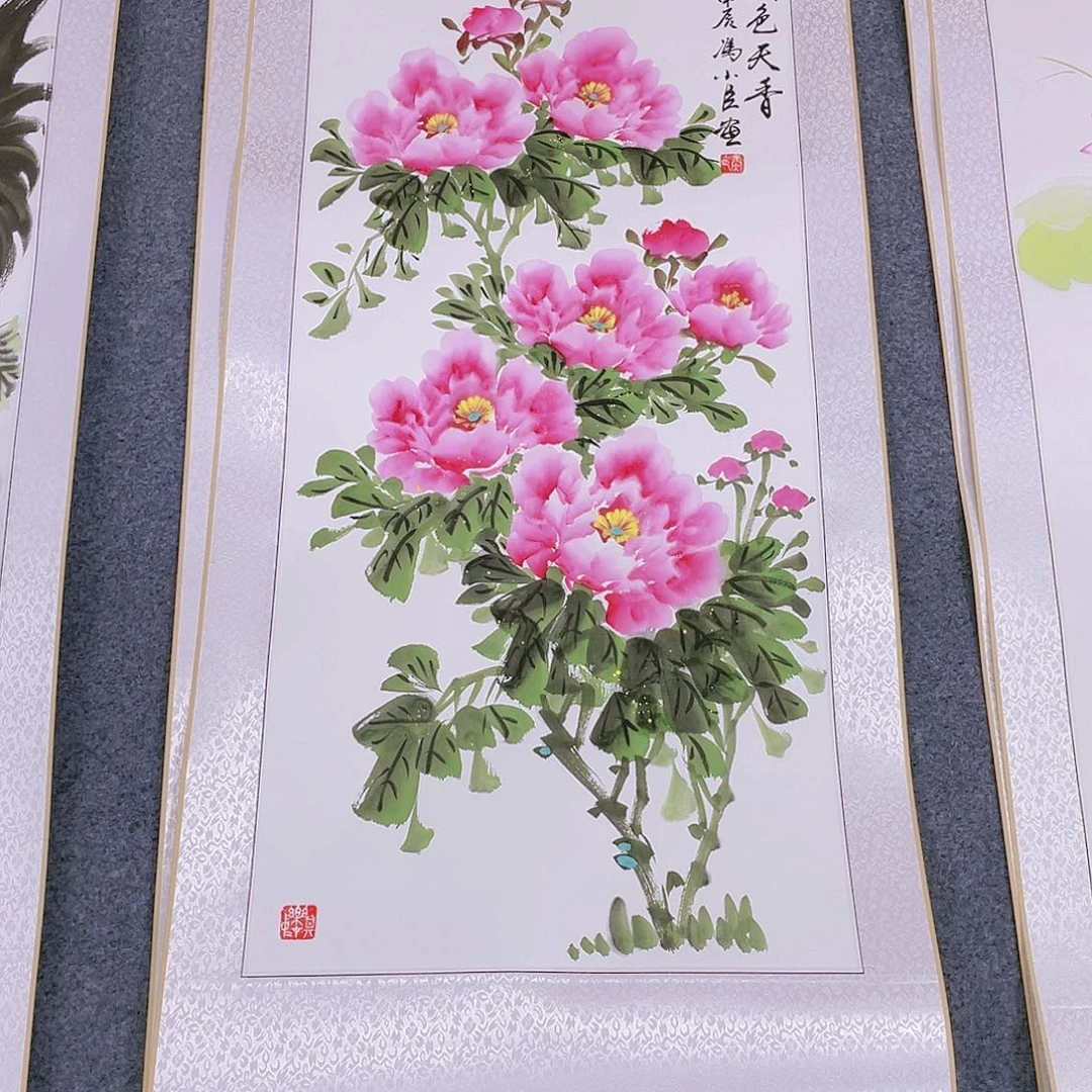 国画妮*。手绘作品绘画作品