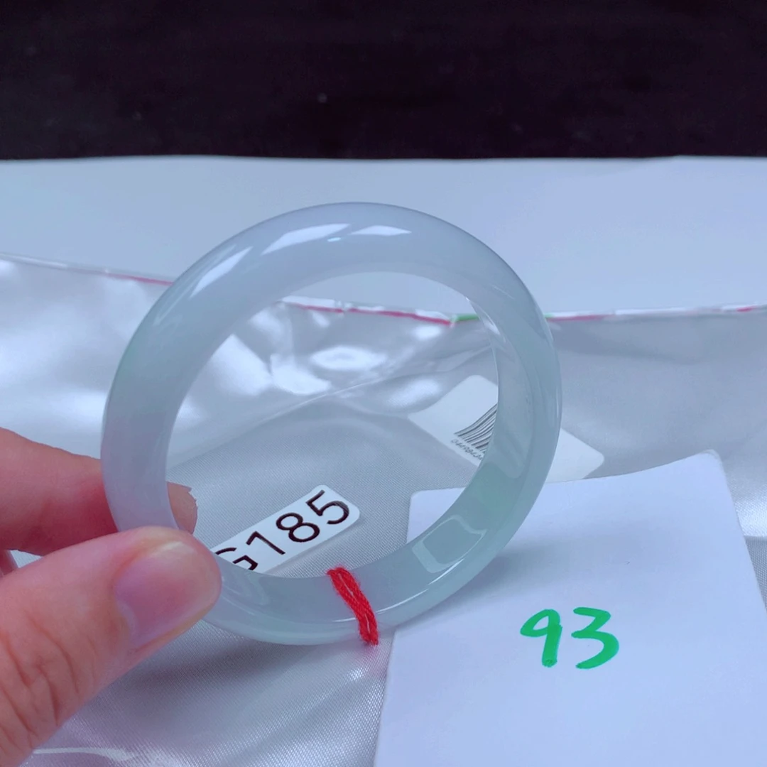 未镶嵌手镯翡翠缅甸天然A货翡翠手镯57.5贵妃