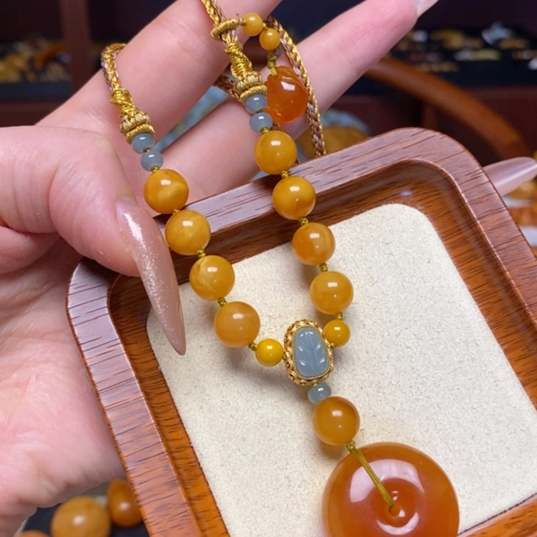 【闪购商品】蜜蜡颈饰未镶嵌项链