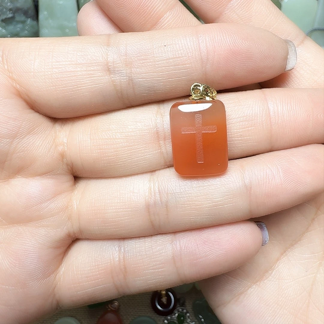 玛瑙/玉髓颈饰银S925镶嵌