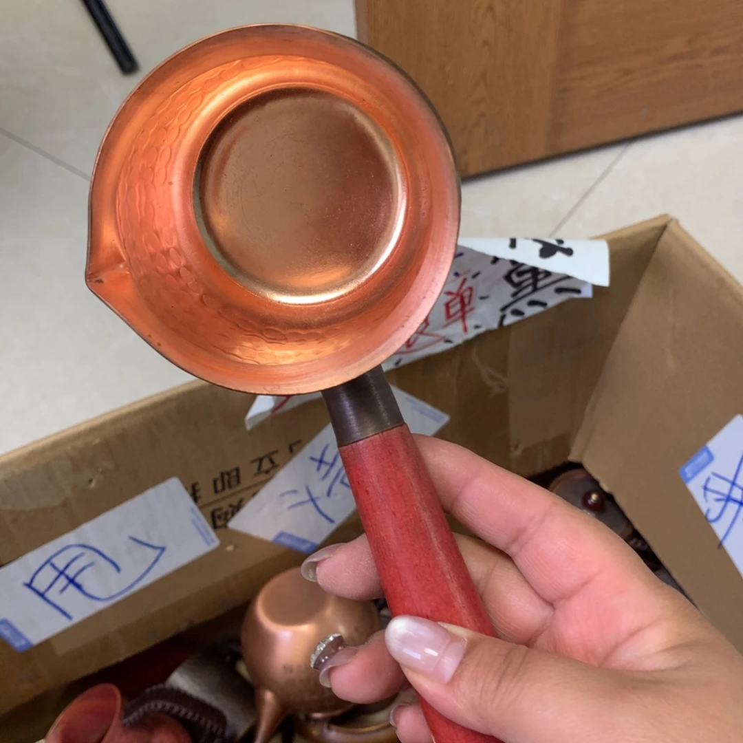 做旧300无滤网锤纹侧把罐