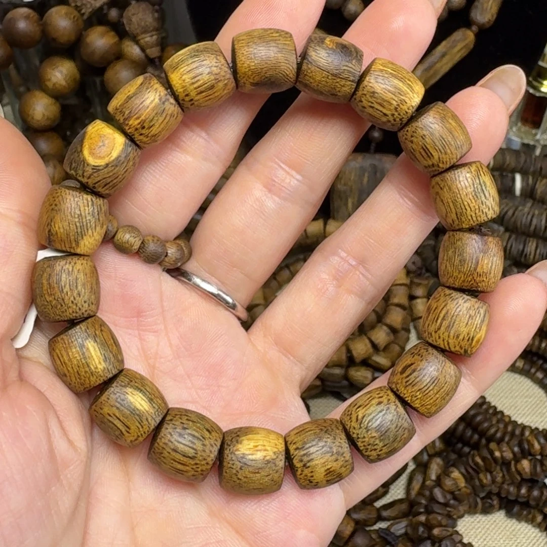 手串沉香老料莺歌绿卡1.1-13克多样性发货一条