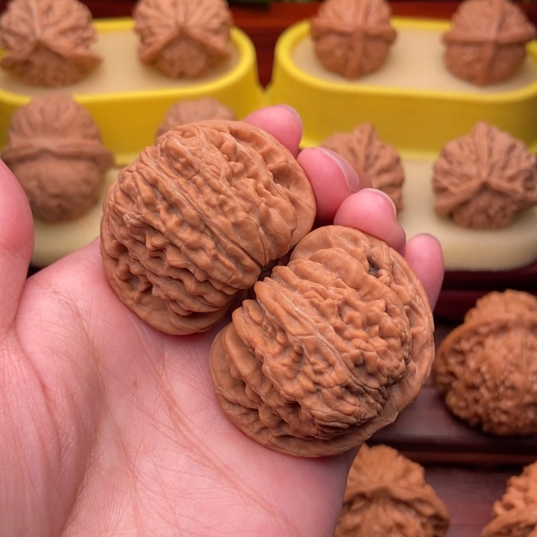 ****筡把件文玩核桃精品平谷四座楼43