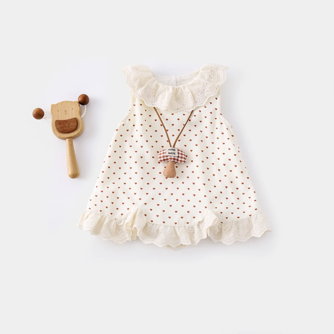 夏款小蘑菇包屁裙哈衣幼儿夏季宝宝婴儿儿童爬服幼儿公主女宝无袖