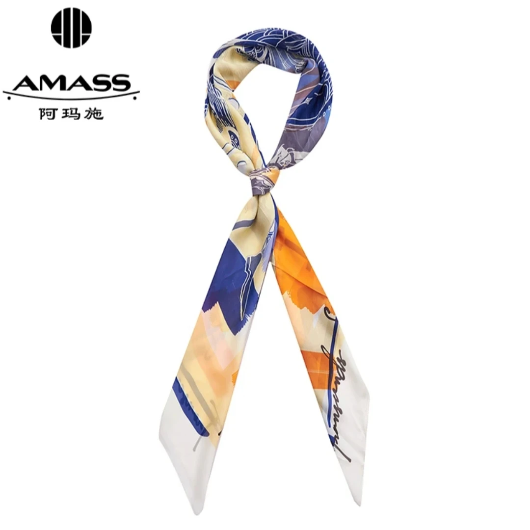 AMASS/阿玛施【日出维纳斯】皮影戏系列质感百搭桑蚕丝方巾580032