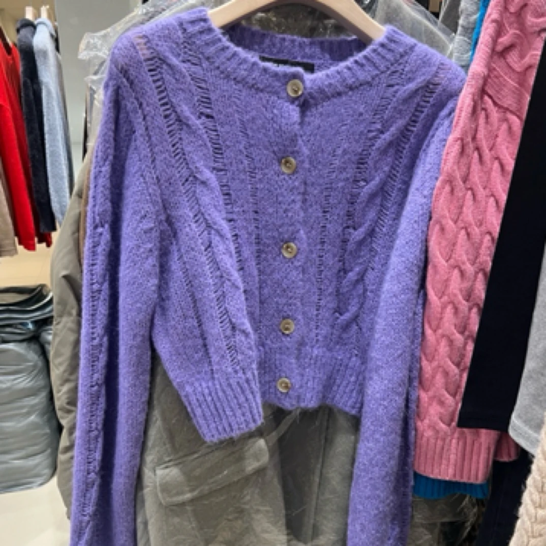 常规圆领通勤毛针织衫针织衫时尚网红女装气质慵懒风（no退no换）