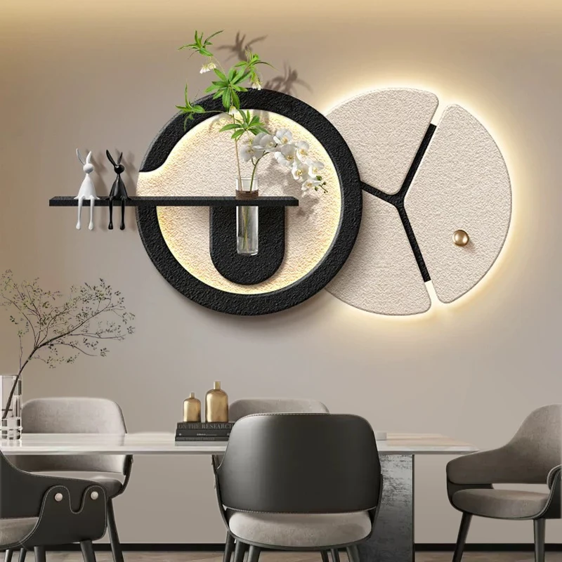 现代简约客厅沙发背景墙植装饰画水培绿餐厅挂画砂岩花瓶卧室壁画