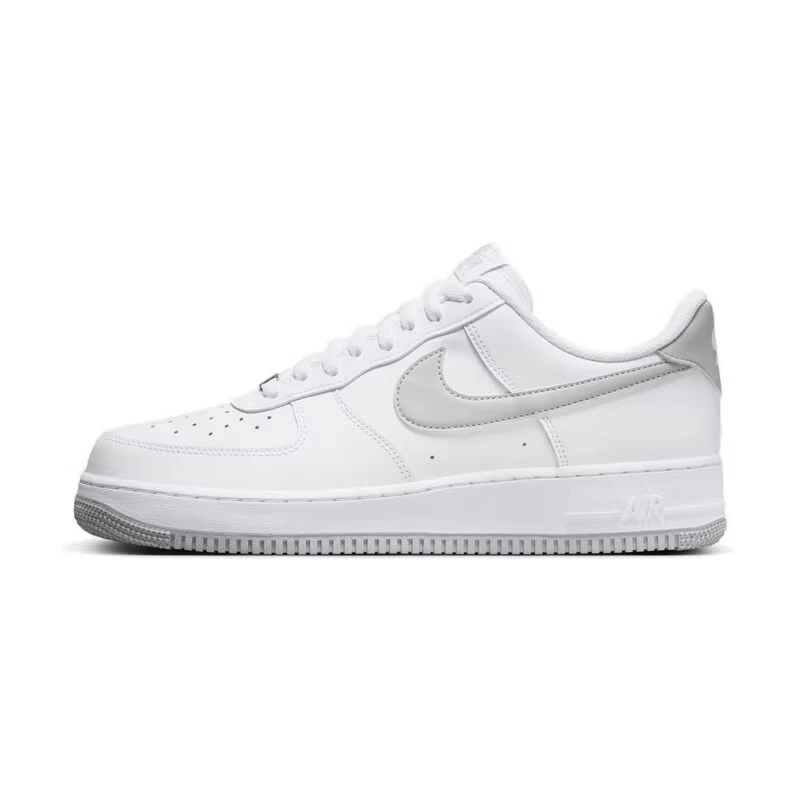 Nike耐克正品Air Force 1空军一号白灰时尚百搭AF1男鞋板鞋FJ4146