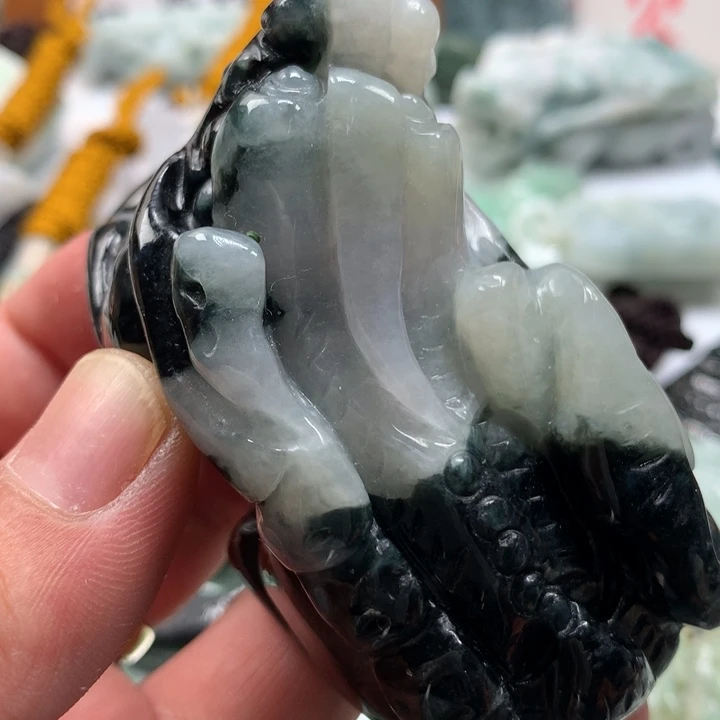 翡翠未镶嵌颈饰保真天然a货翡翠