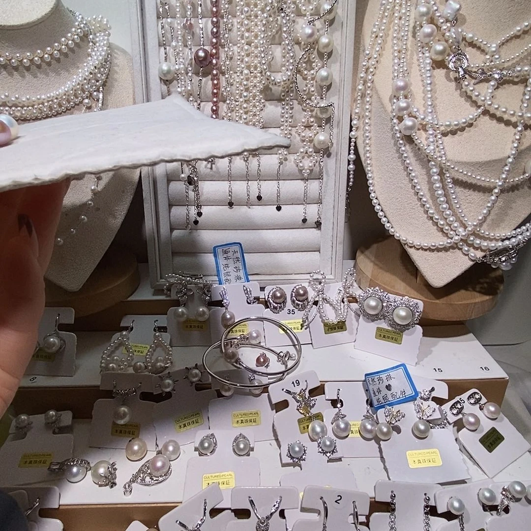 薇***澜手链银S925镶嵌淡水珍珠