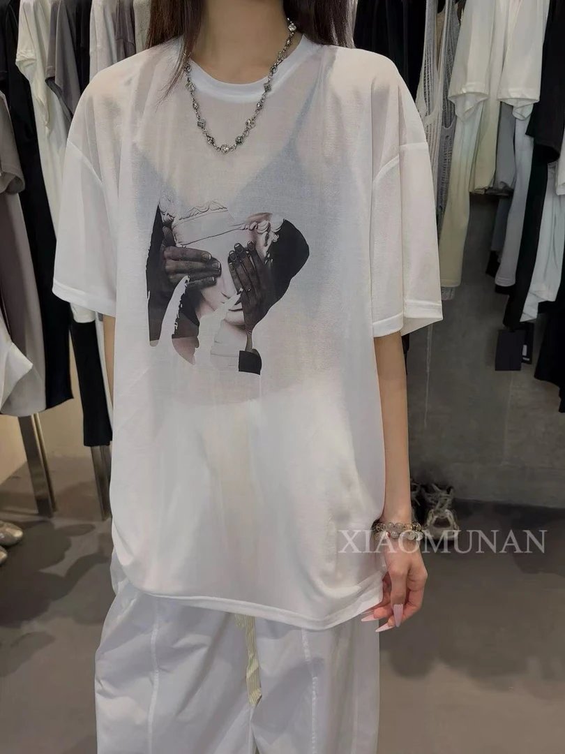 小木南#8993夏季福利高品质印花短袖上衣