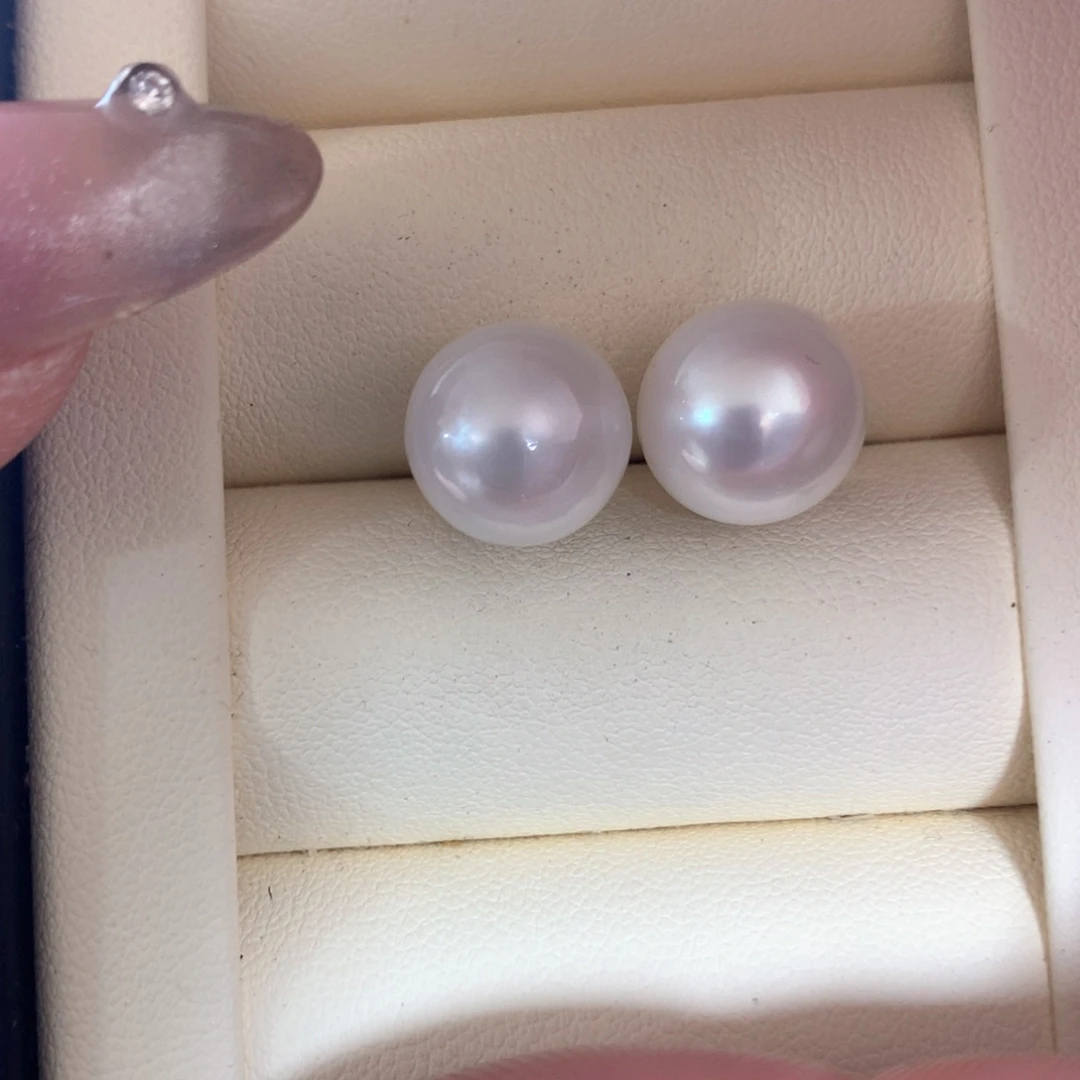 海水珍珠耳饰18K金镶嵌