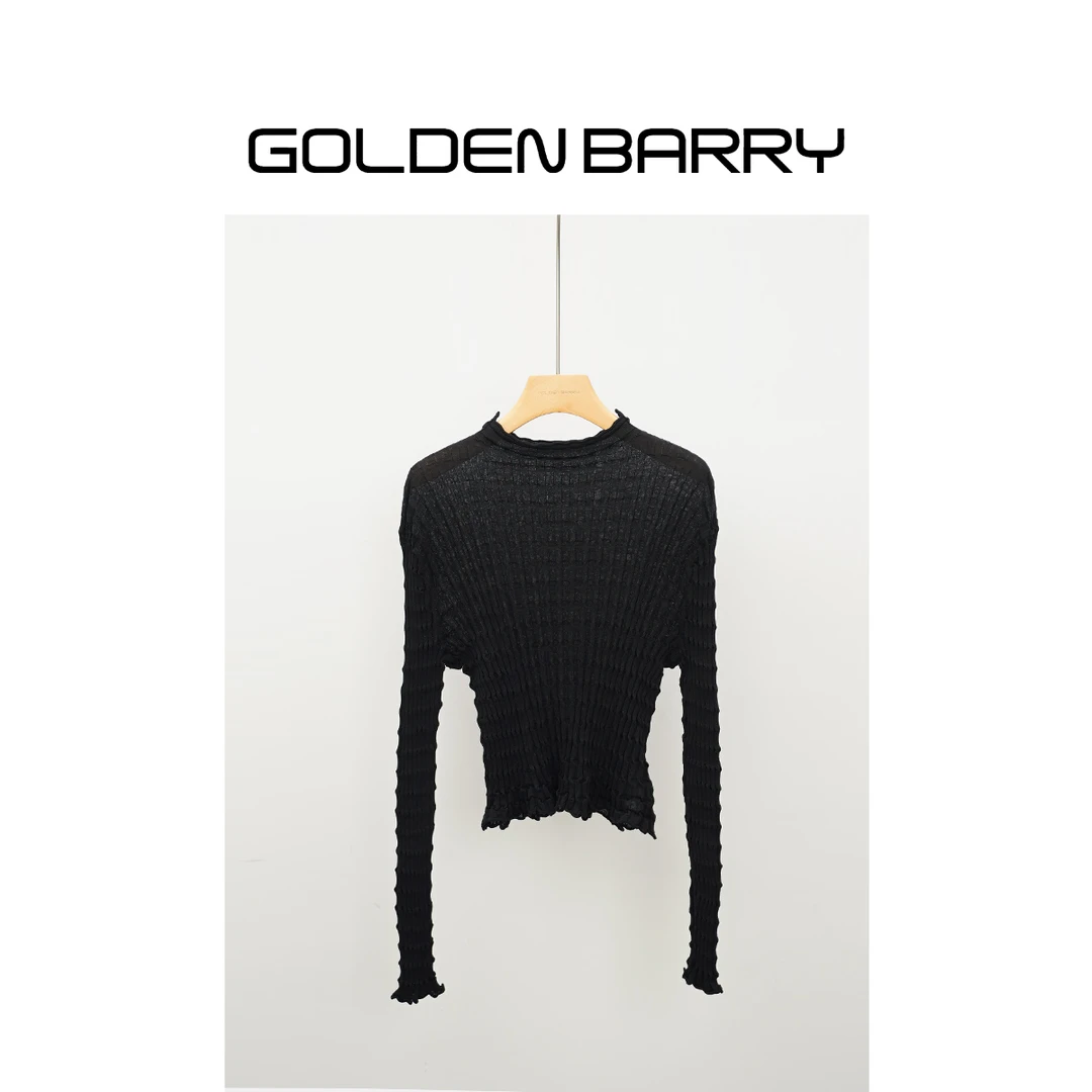 GOLDENBARRY【年终孤品】246339气质纹理毛织衫