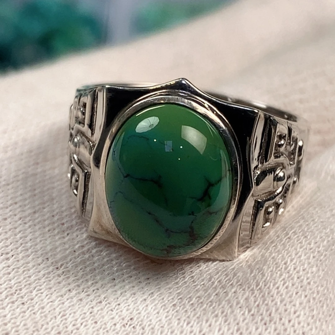 绿松石银S925镶嵌珠宝奇石