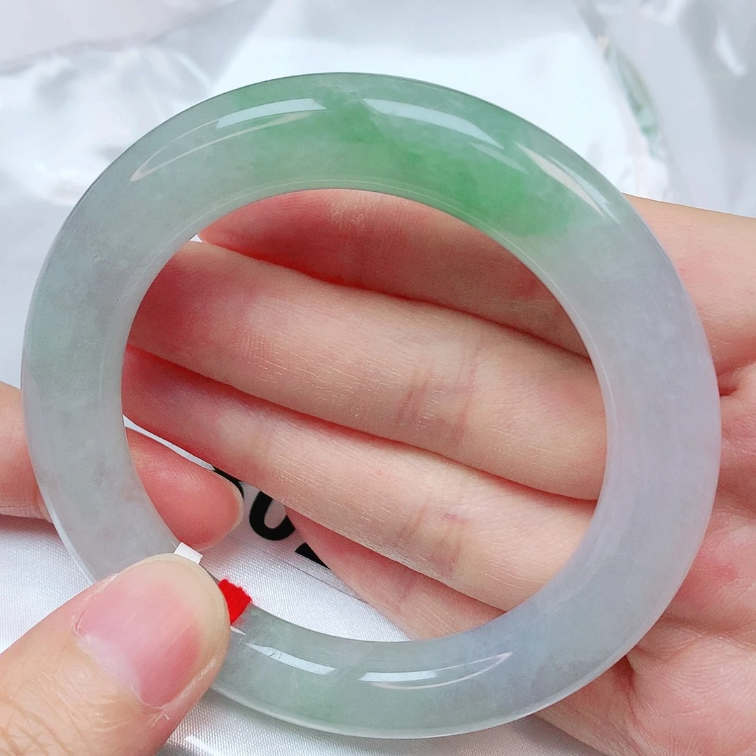 翡翠未镶嵌手镯抖音802