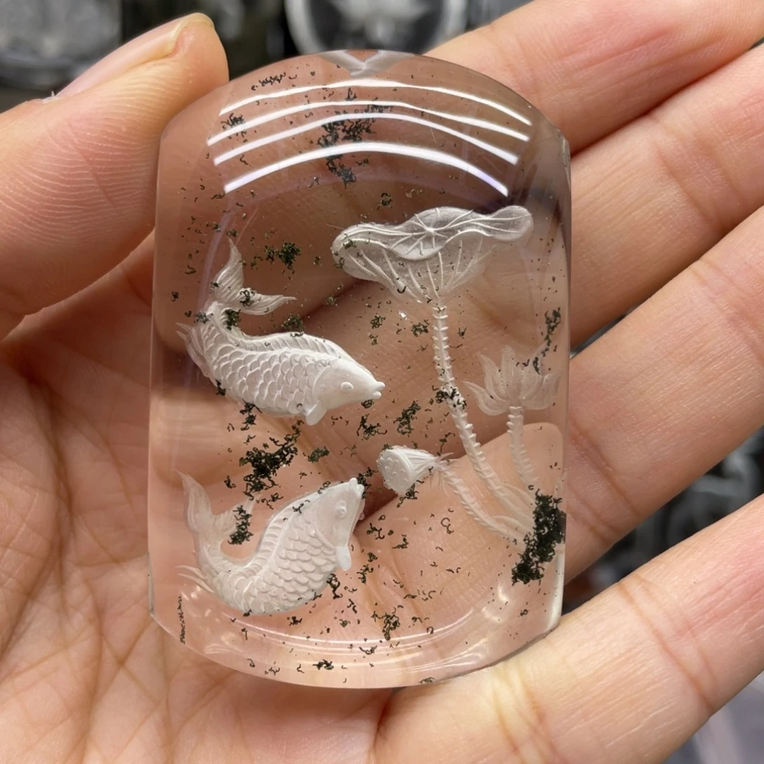 水晶未镶嵌颈饰年年有鱼