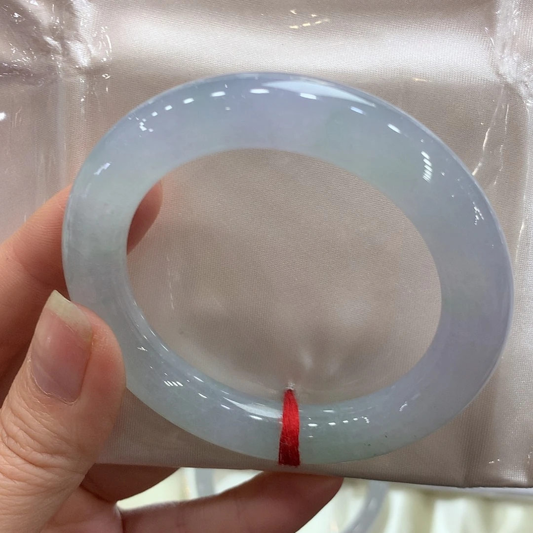 翡翠未镶嵌手镯53圆条