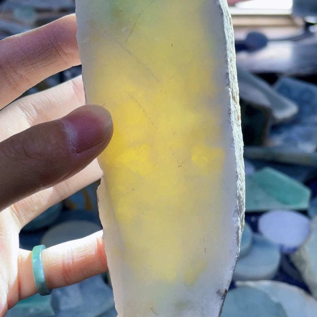 翡翠挂件未镶嵌K缅甸天然翡翠片料