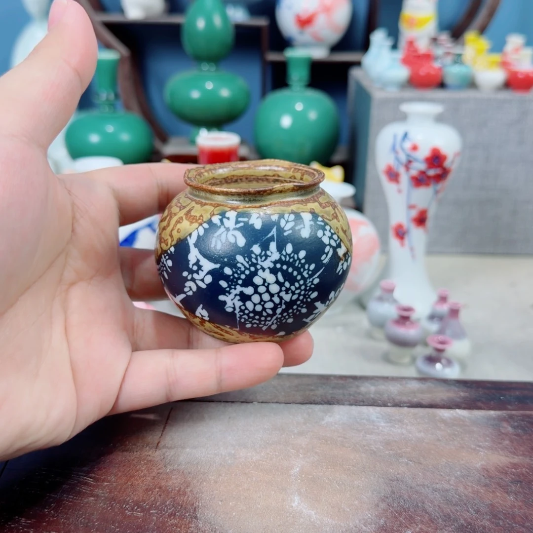 陶瓷手工小花器摆件