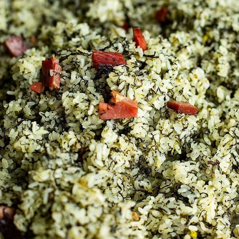 贵州特产特色风味小吃社饭农家手工那肉蒿菜社饭铜仁传统美食腊肉