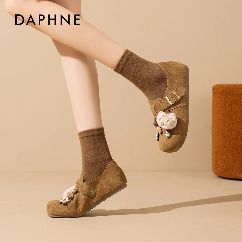 达芙妮全包勃肯鞋女2025新款秋季软底吐司鞋一脚蹬防滑孕妇鞋子爆