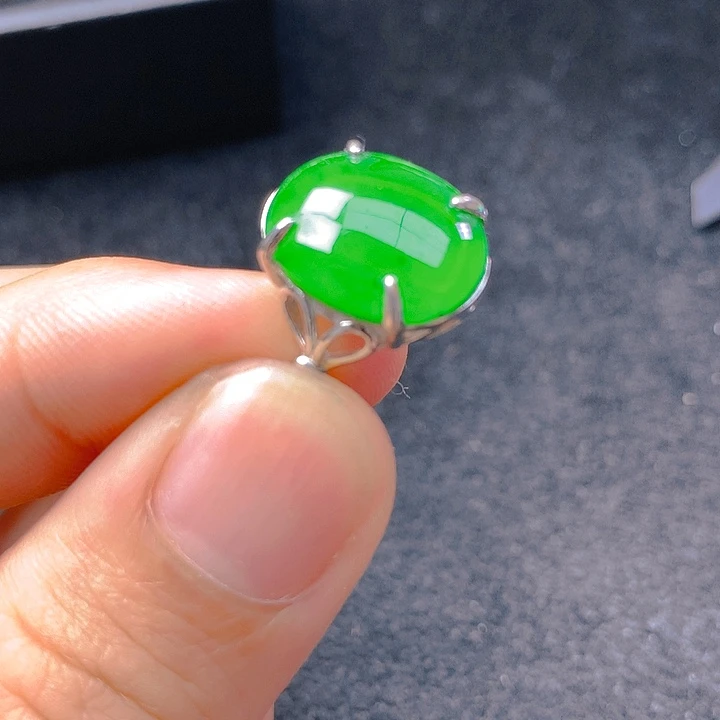 【闪购商品】翡翠银S925镶嵌颈饰翡翠