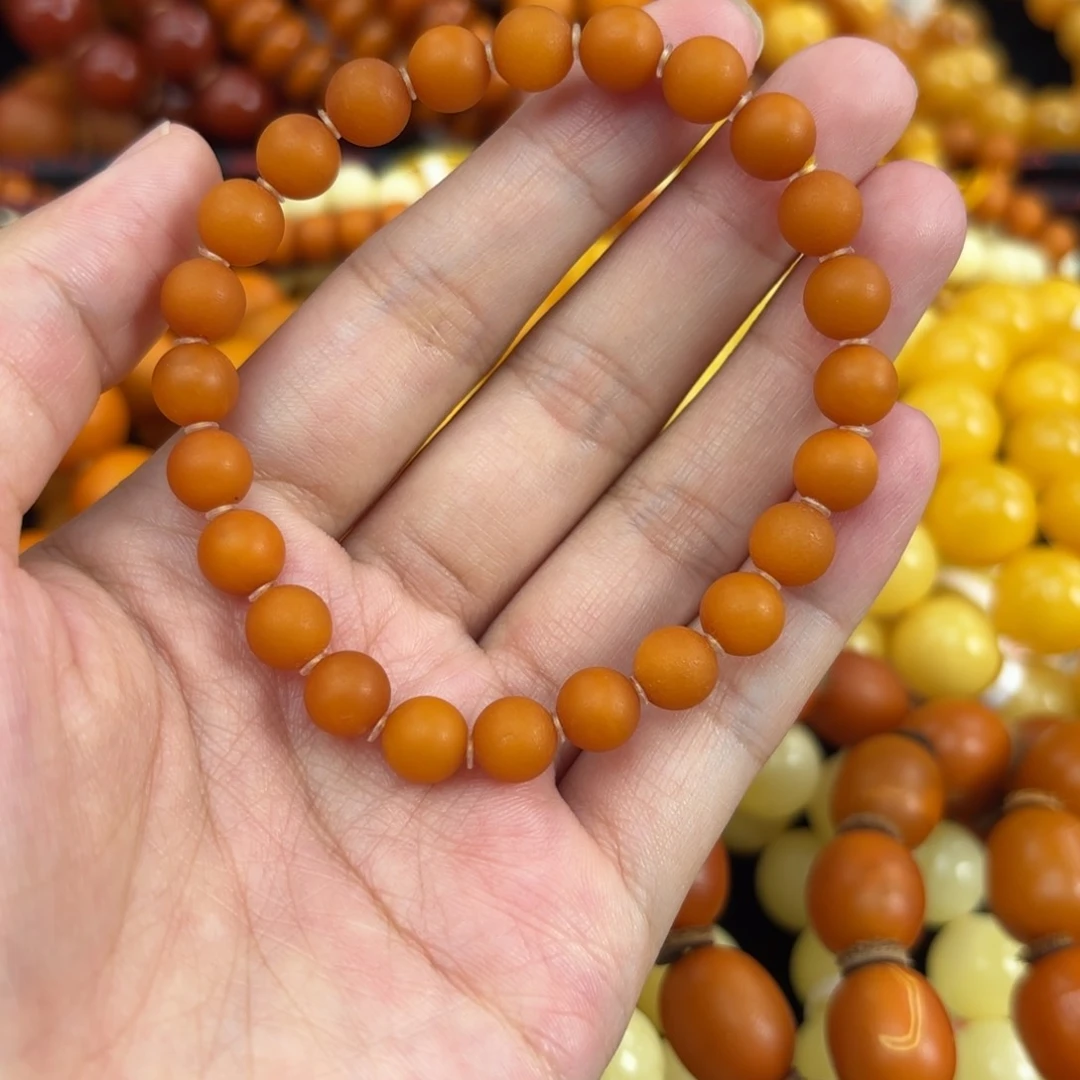 未镶嵌琥珀手链蜜蜡