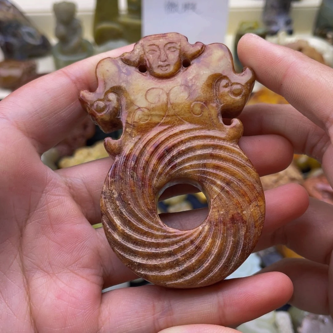蛇纹石玉未镶嵌颈饰147