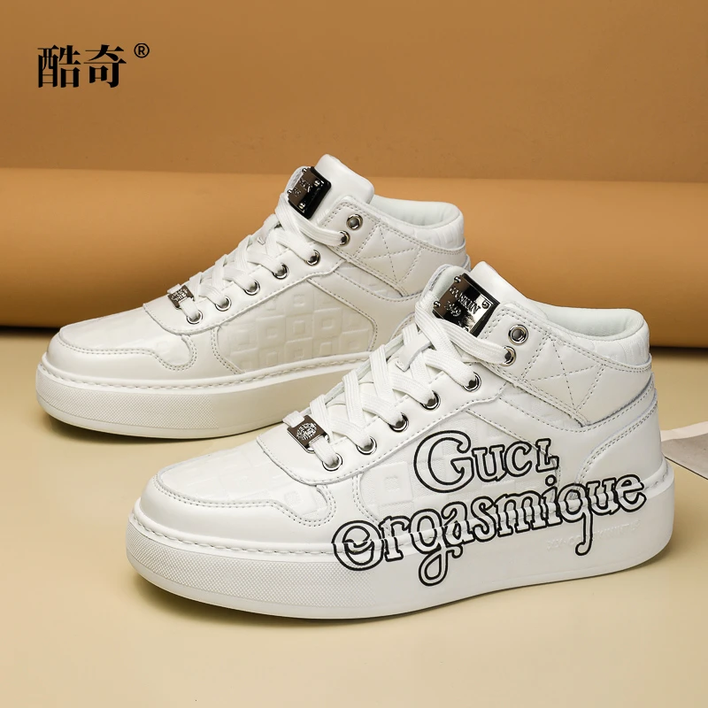 kokee/酷奇【经典轻奢】6756款时尚休闲潮流运动厚底中帮板鞋