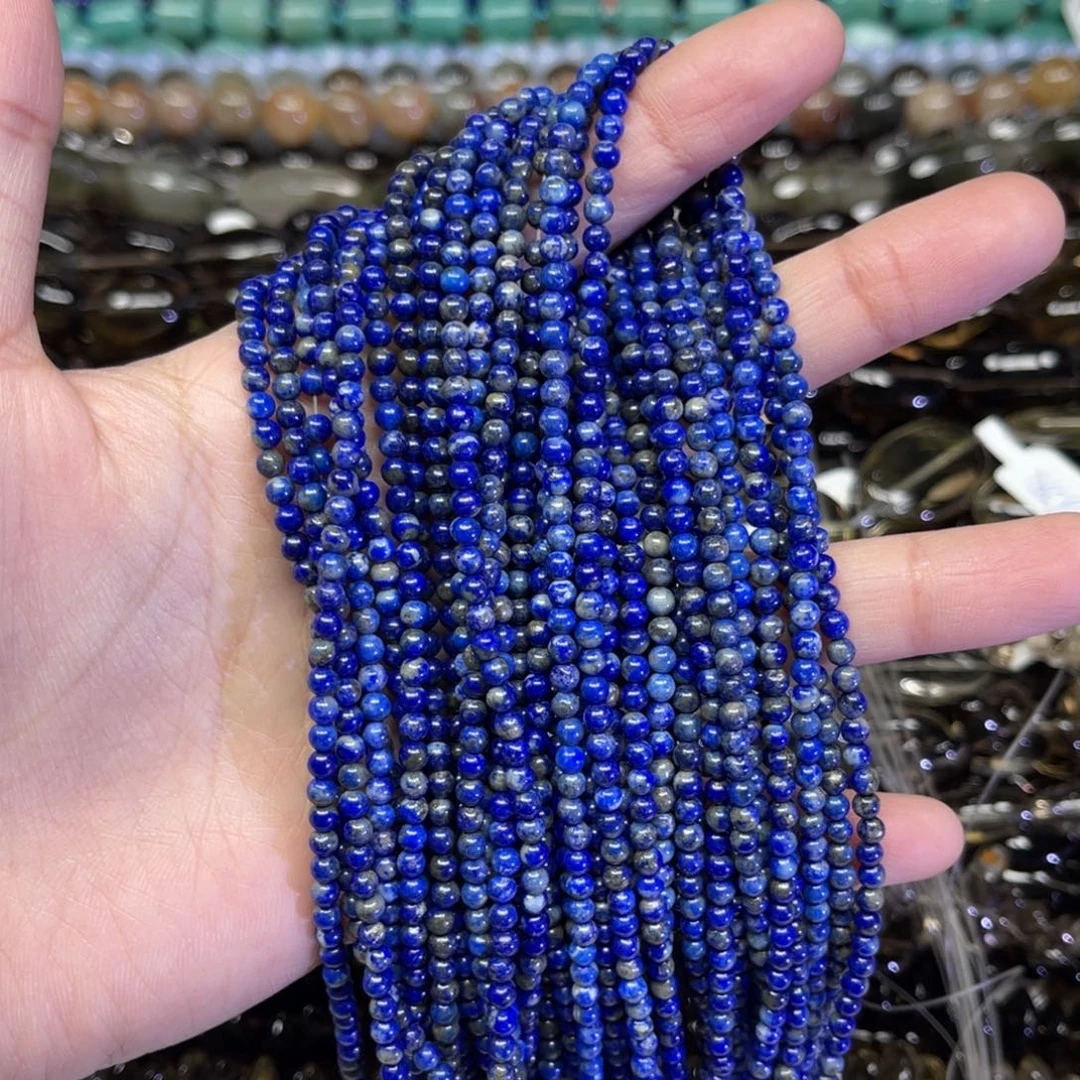 玛瑙/玉髓散珠青金卡3.4一条