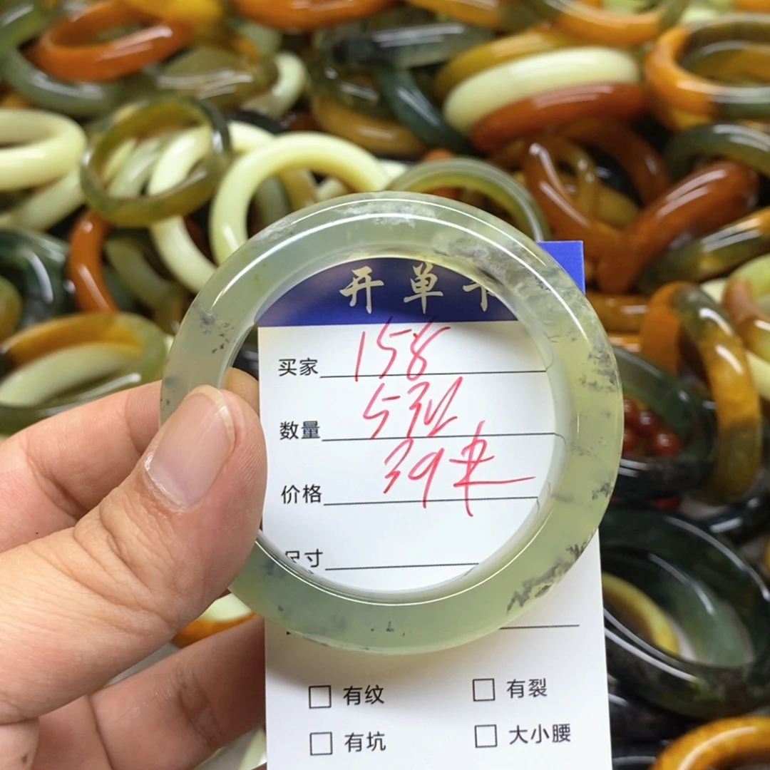 未镶嵌蛇纹石玉手镯