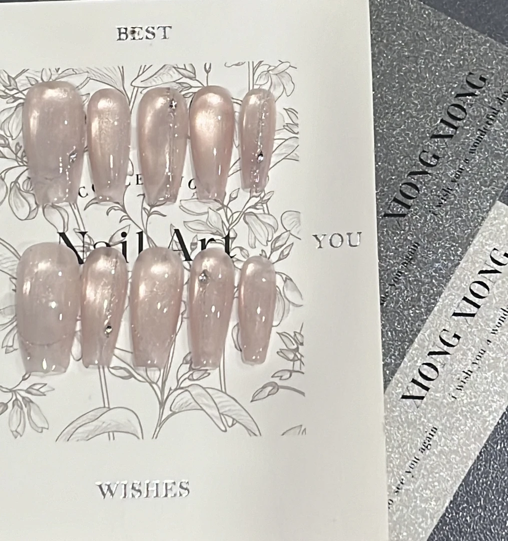 【素颜】纯手工穿戴甲实拍 非现货下单2天内发出 下单备注尺码