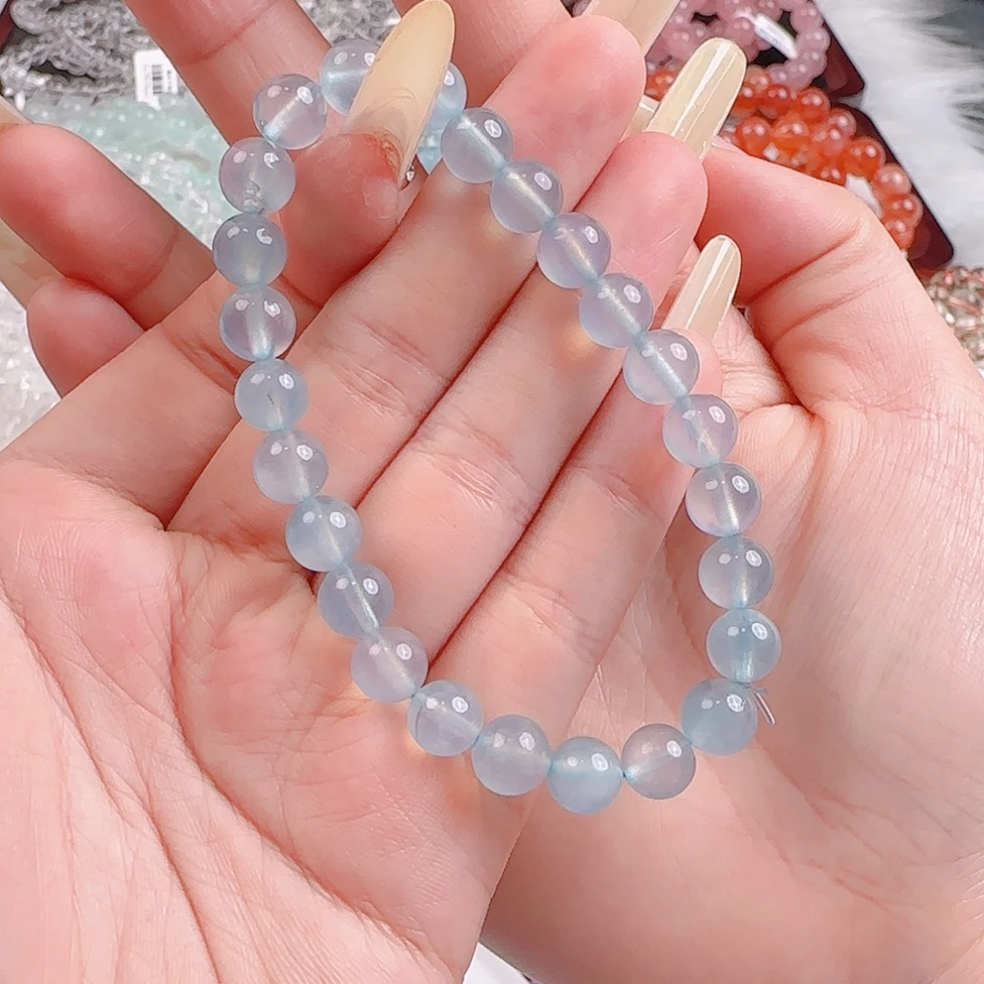 海蓝宝单圈7mm一条