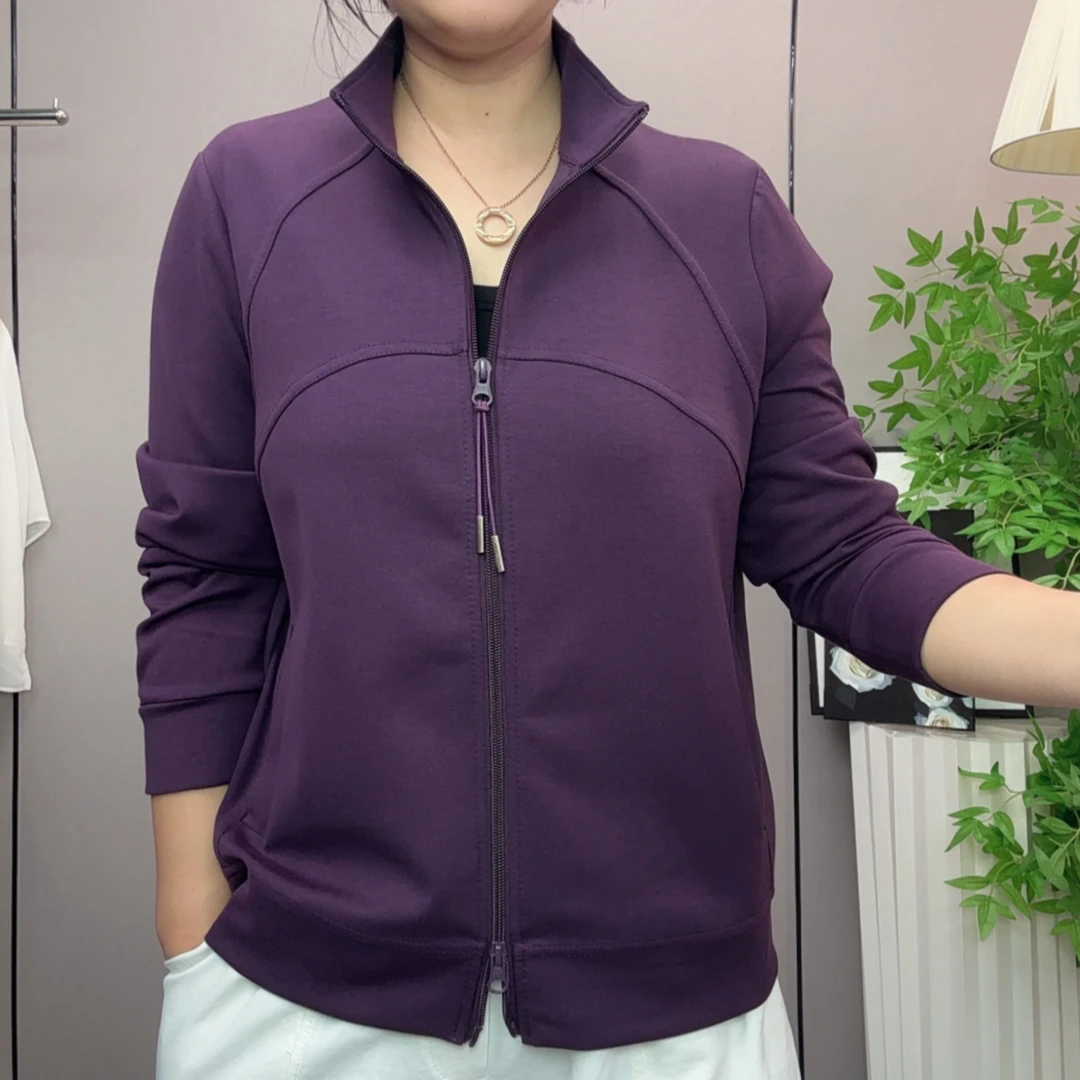 厚款短外套长袖轻熟风直下摆开衫拉链秋冬上衣防晒